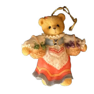 Cherished Teddies 464112 Italian Girl Hanging Ornament 1998 Christmas Holiday